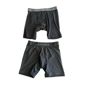 NWOT Jockey Generation Set of 2 Men Small Breathable Microfiber Boxer Brief Gray